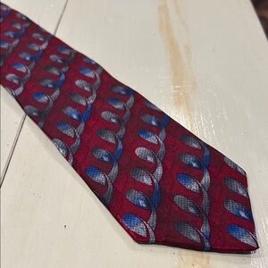 Milano Red and Blue Patterned Tie